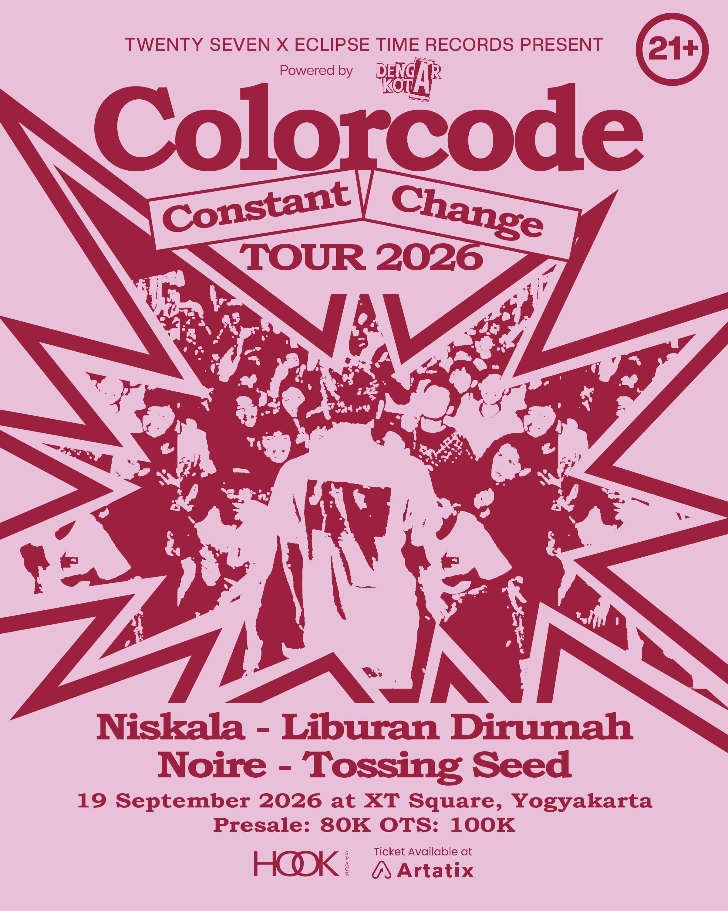 Colorcode — “Constant Change” Tour 2026 event poster